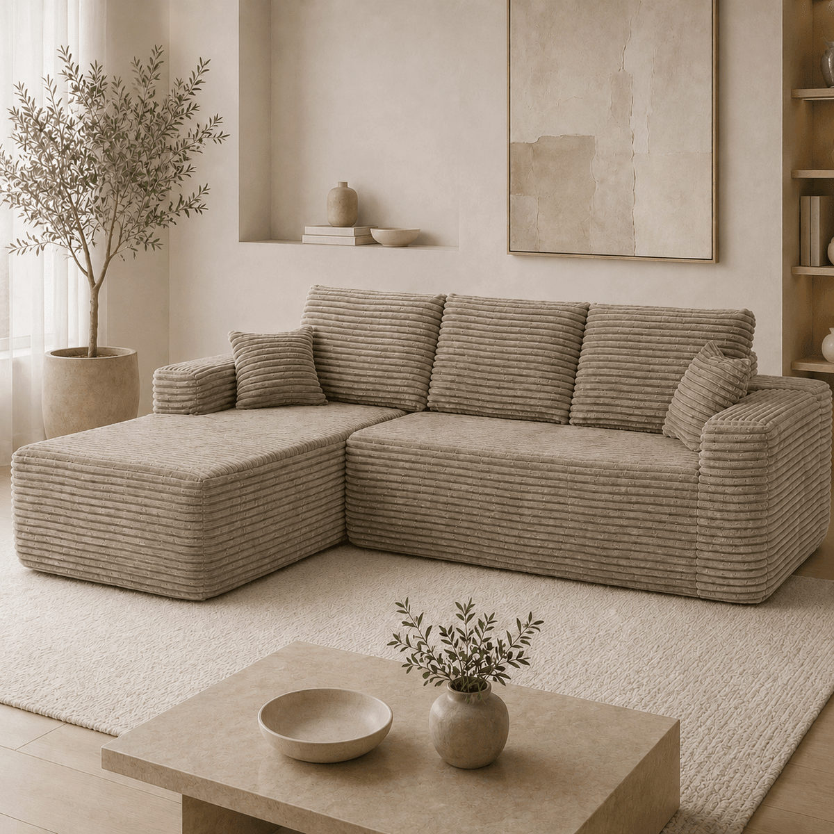 Canapé d'angle compact : confort et design pour petits salons - Joya Home