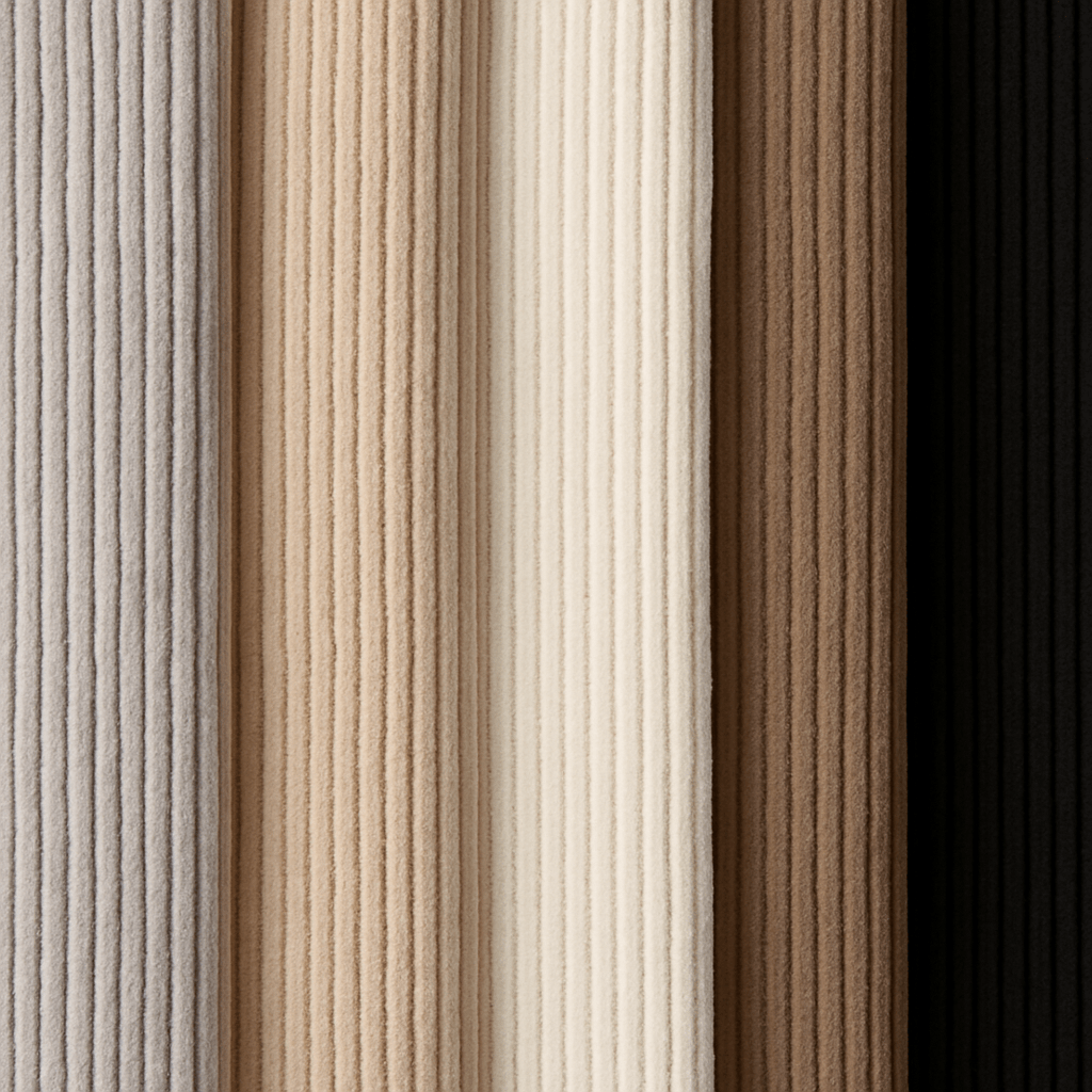 Velours côtelé : le grand retour de la matière star dans nos intérieurs