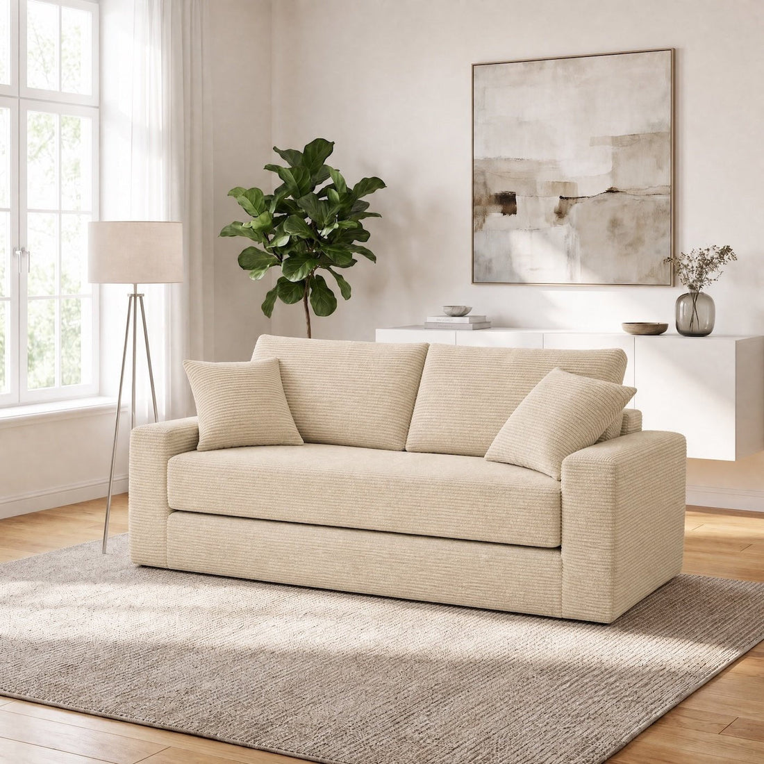 Canapé beige : guide pour choisir le bon modèle en velours