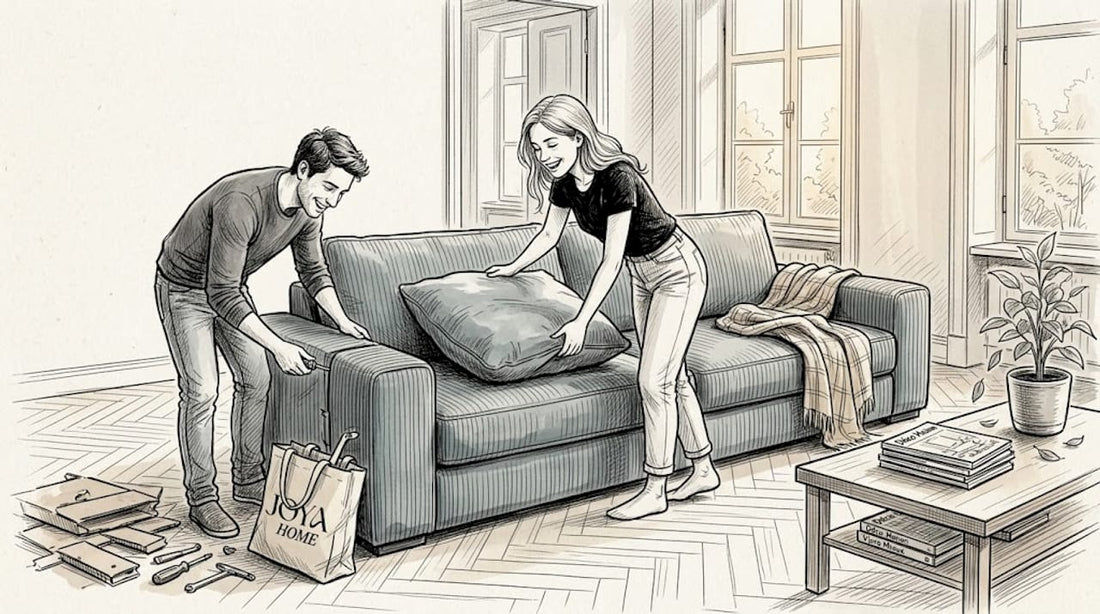 Méthode 3-2-1 : adapter votre canapé design au salon - Joya Home