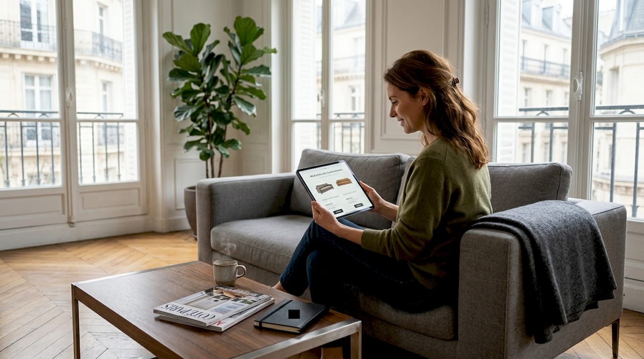 Meuble haut de gamme en ligne : défis et solutions 2026 - Joya Home