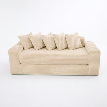 Le Reverso - Canapé convertible en velours côtelé ultra doux