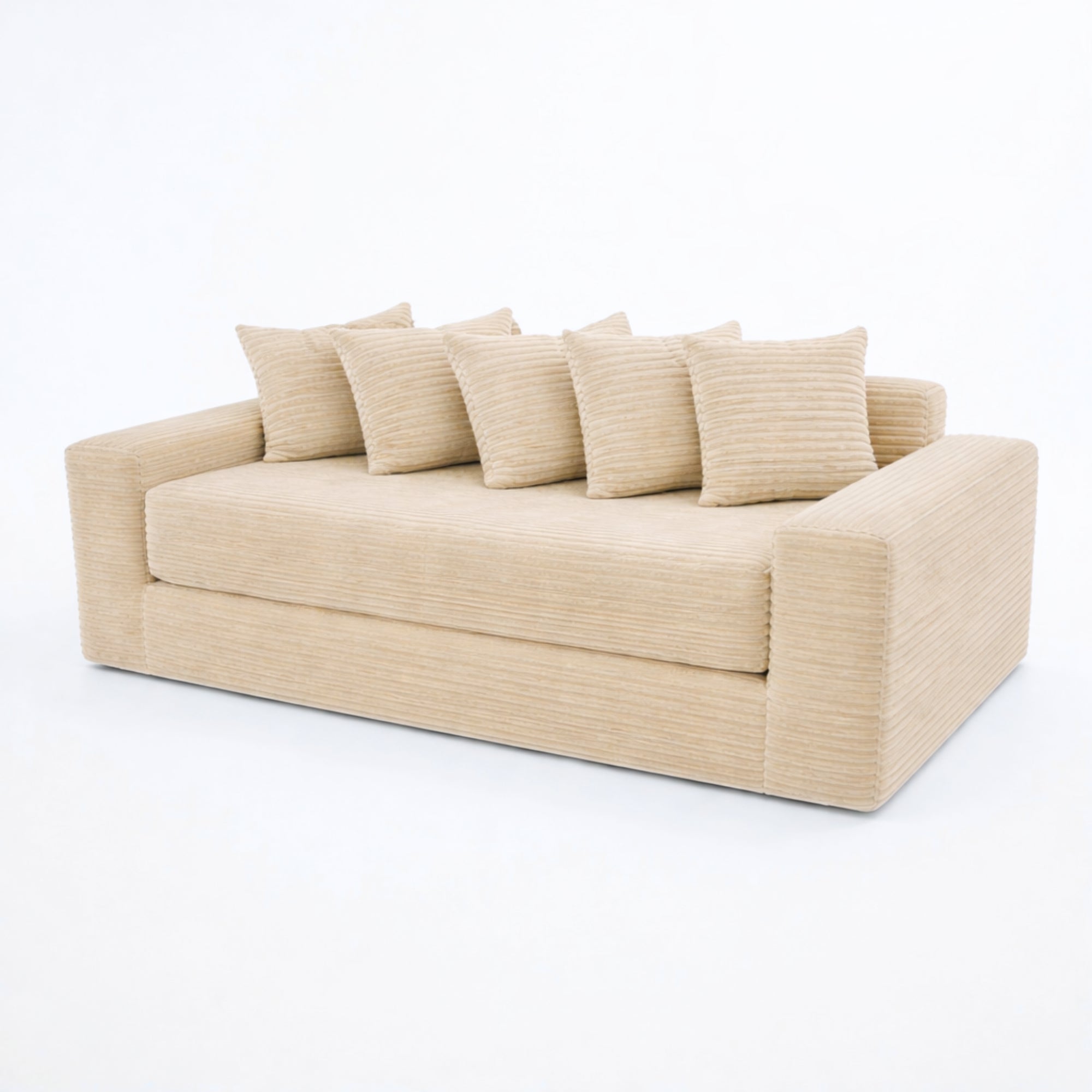 Le Reverso - Canapé convertible en velours côtelé ultra doux