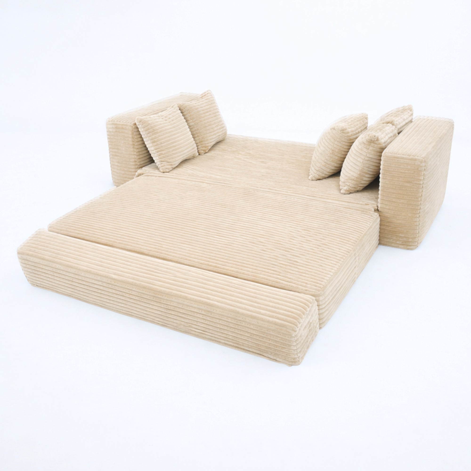 Le Reverso - Canapé convertible en velours côtelé ultra doux