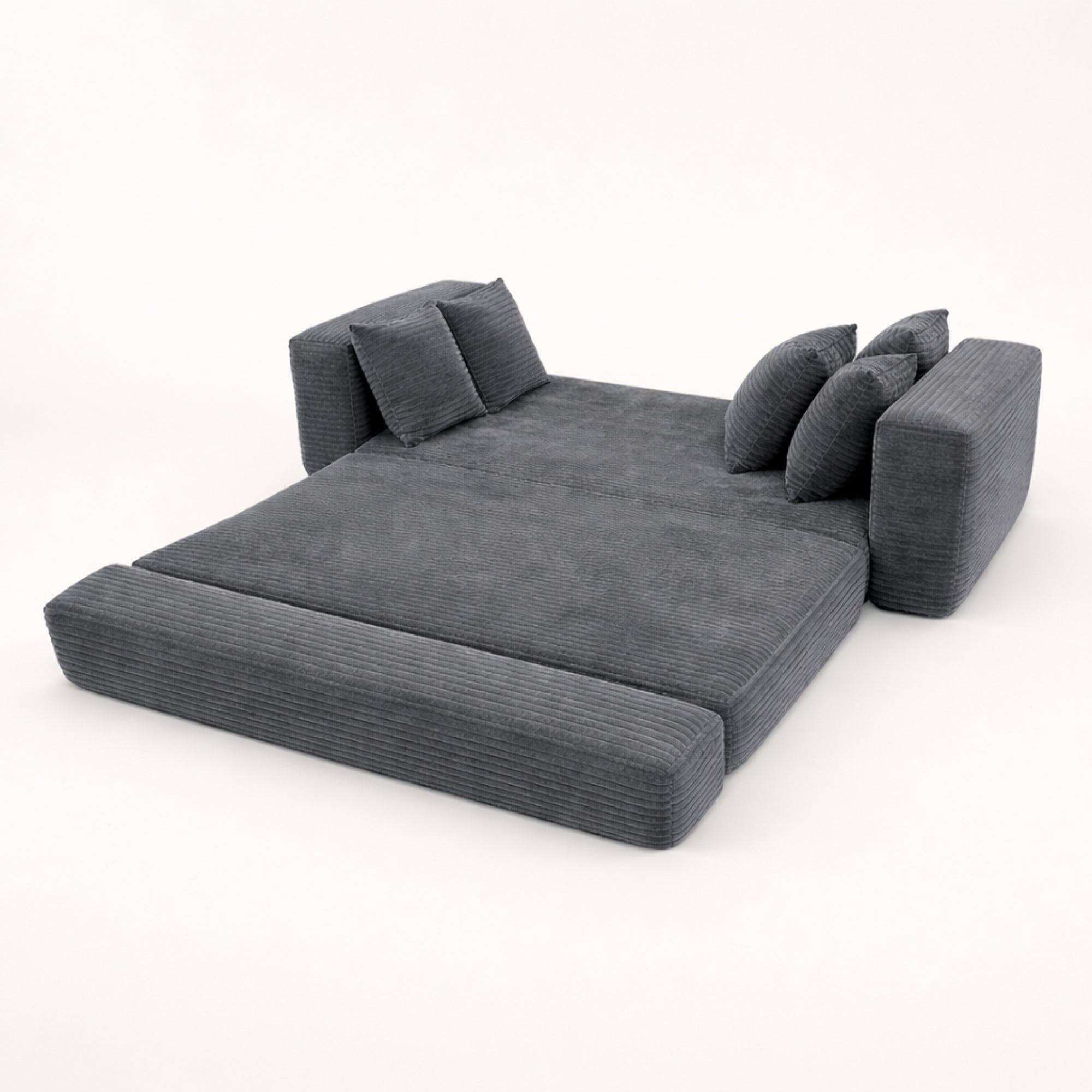 Le Reverso - Canapé convertible en velours côtelé ultra doux