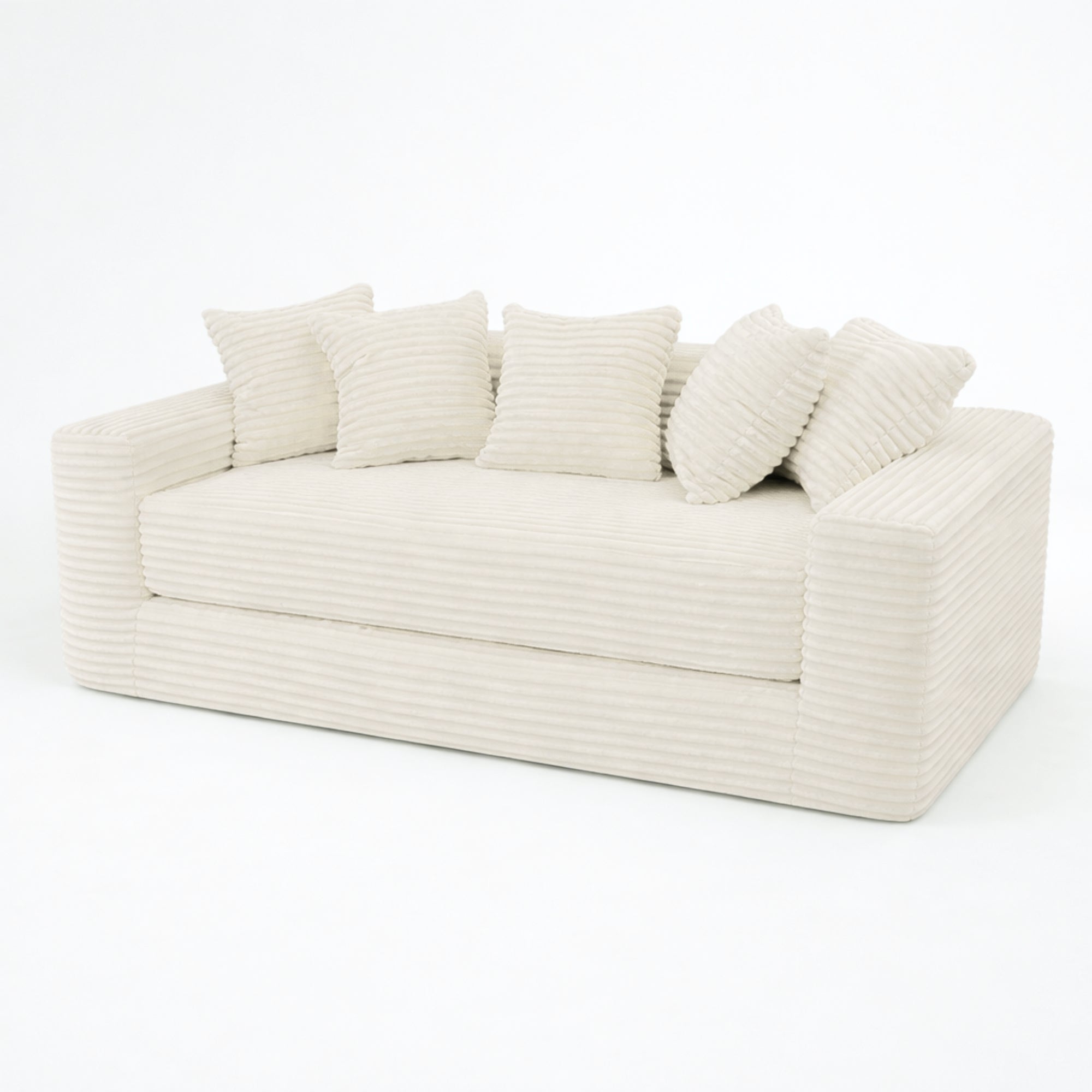 Le Reverso - Canapé convertible en velours côtelé ultra doux