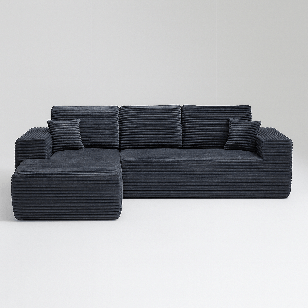 Le Meridia - Velours côtelé ultra doux - Gris