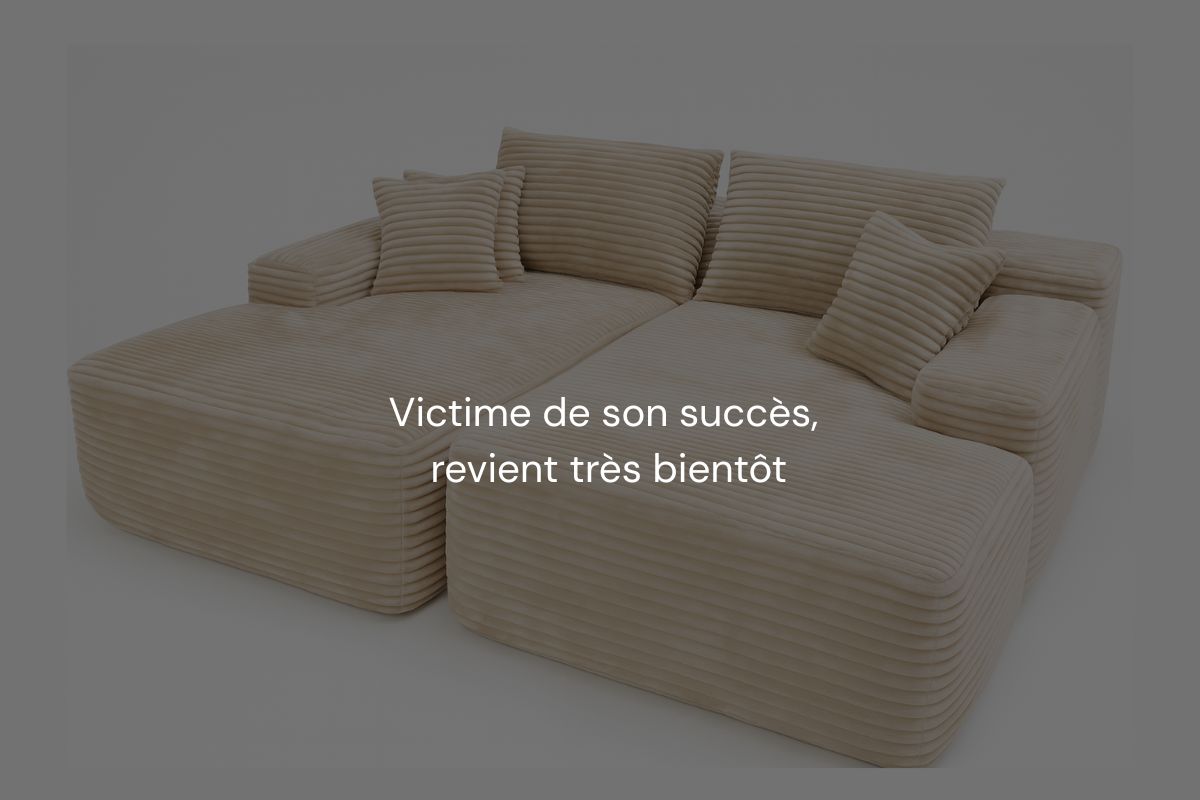 Canapé JUMO - Velours Côtelé Beige