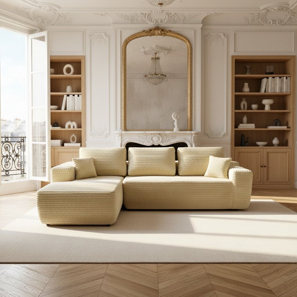 Le Meridia - Velours côtelé ultra doux - Beige