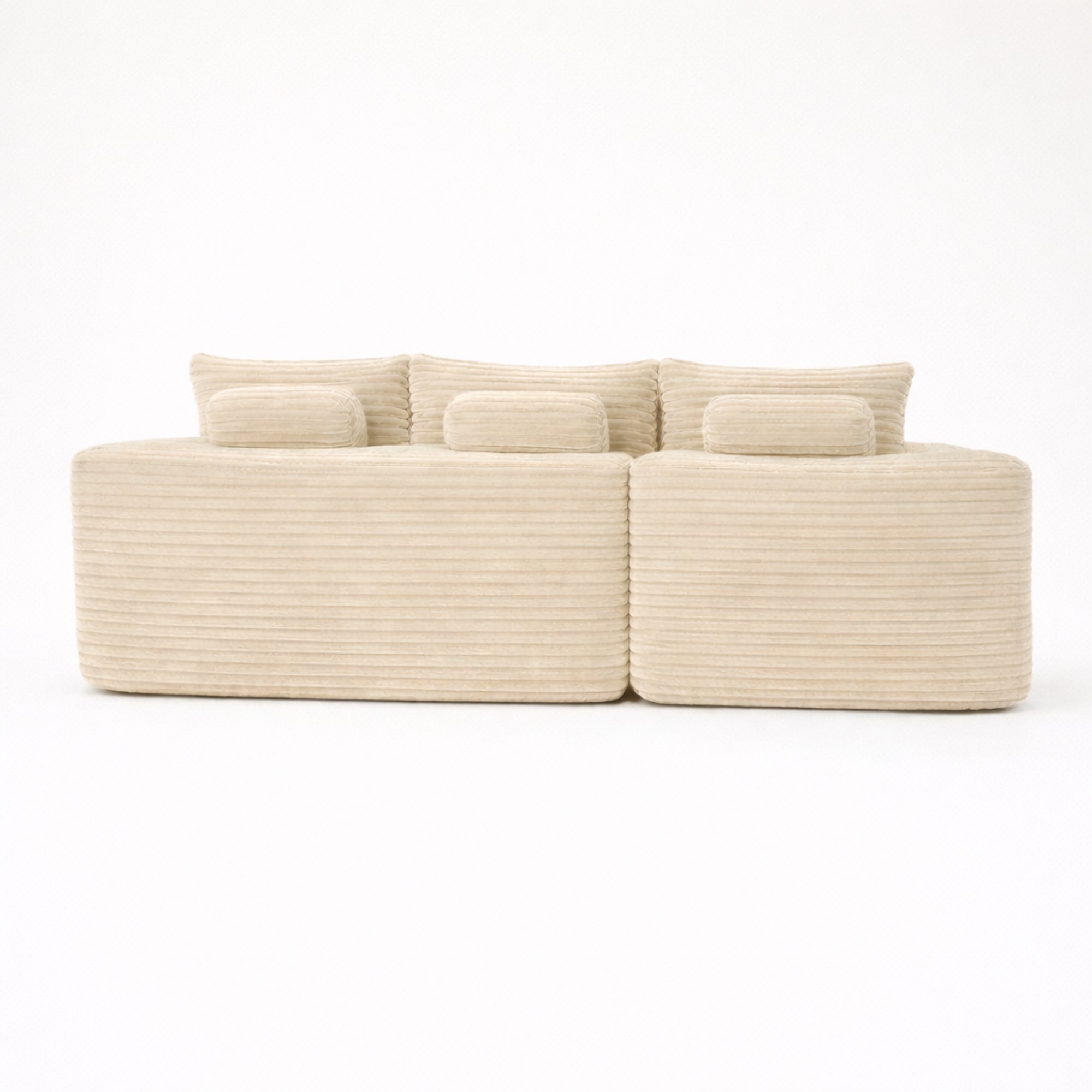 Le Méridia - Canapé d'angle en velours côtelé avec Méridienne