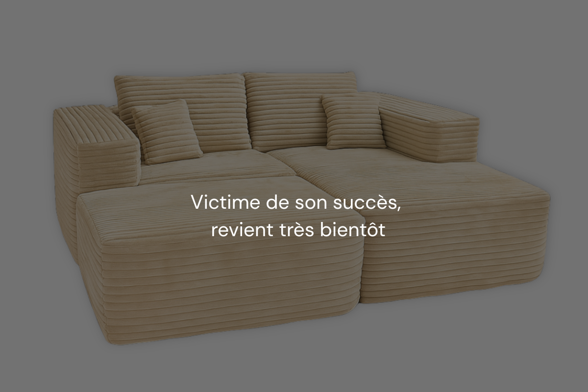 Canapé OONA - Velours Côtelé Beige
