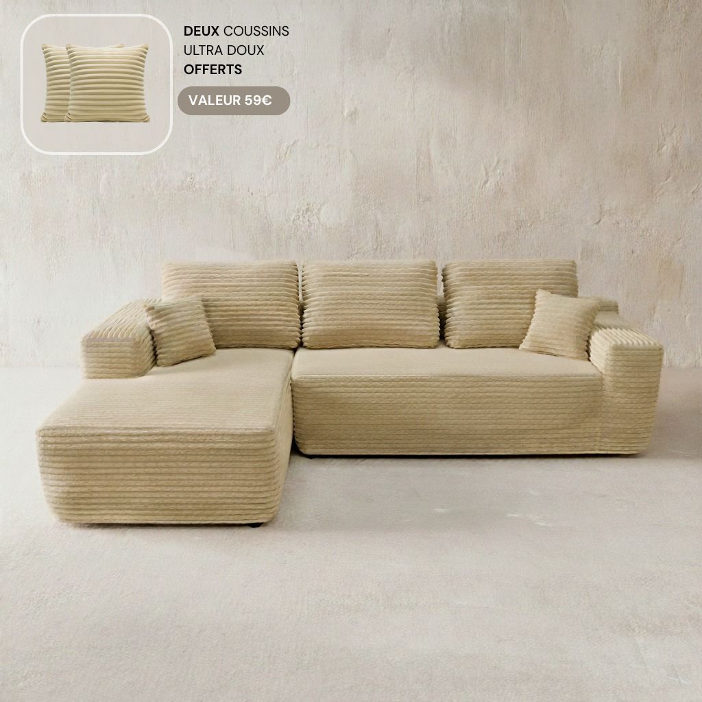 Le Meridia - Velours côtelé ultra doux - Beige