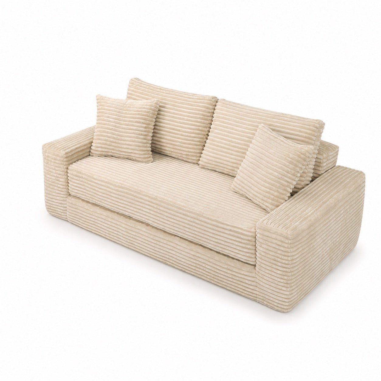 Le Reverso - Canapé convertible en velours côtelé ultra doux - Joya Home
