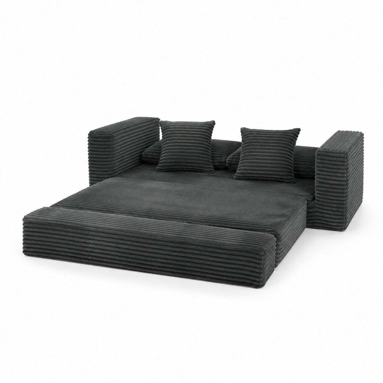Le Reverso - Canapé convertible en velours côtelé ultra doux - Joya Home