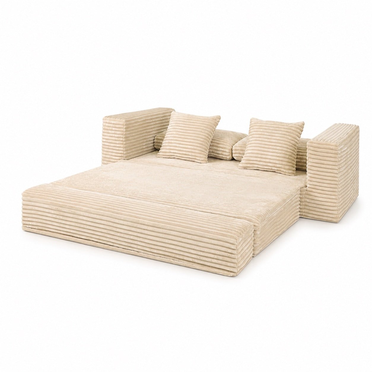 Le Reverso - Canapé convertible en velours côtelé ultra doux - Joya Home