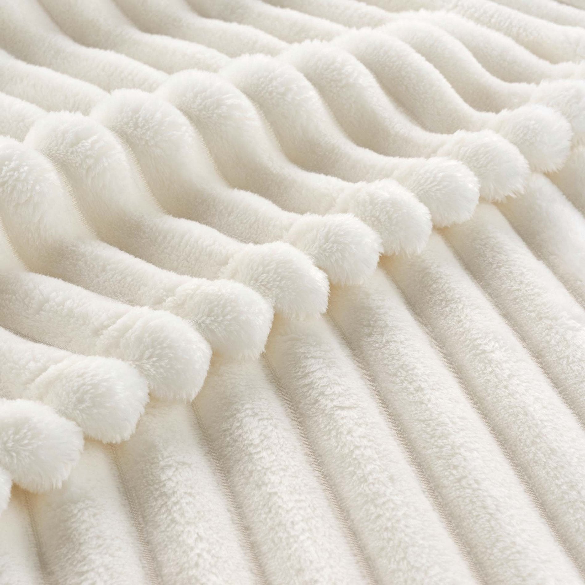 Le Meridia - Canapé en Velours côtelé ultra doux - Blanc cassé - Joya Home